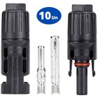 Conector Plug Mc4 Para Painel Cabo Solar Par Macho + Fêmea |